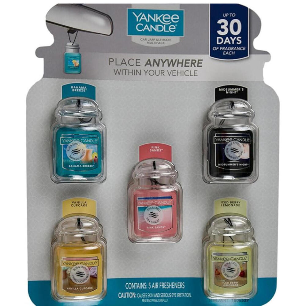 Yankee Candle Car Jar Ultimate Multipack - 5 Air Fresheners